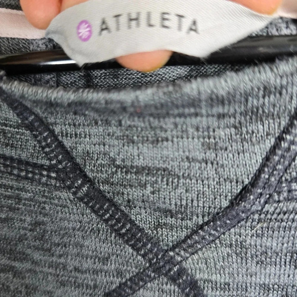 Athleta Dress Give It Your All Knee Long Sleeve Drawstring Hiking TrailGray Sz M - Picture 15 of 16